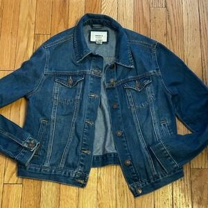 Forever 21 Jean Jacket Womens Blue Medium Wash Denim Size Small T54-21‎